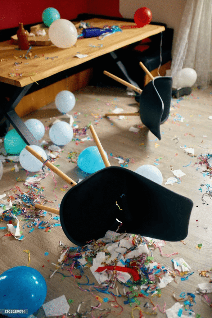 After-party and event cleanup